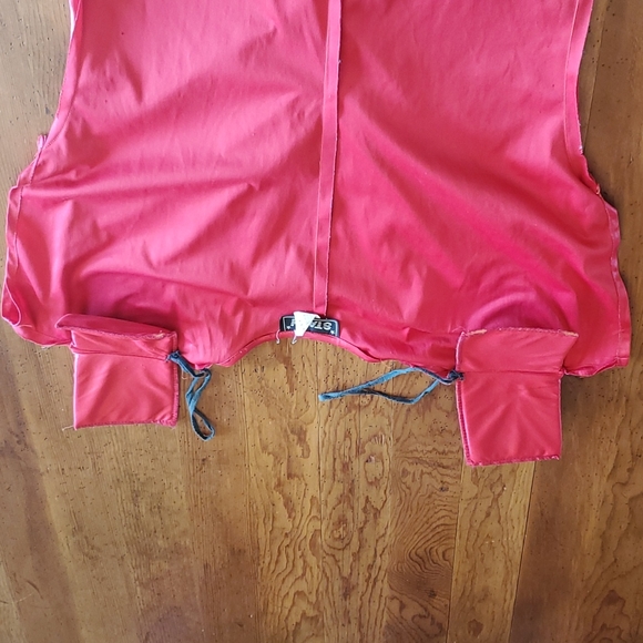 Vintage 70s/80s stretchy red dress - Picture 3 of 15